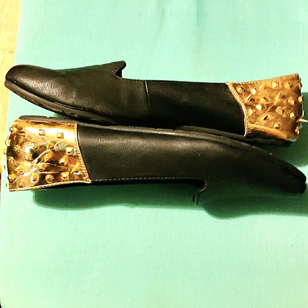 Volcom women's Vegan leather studded flats